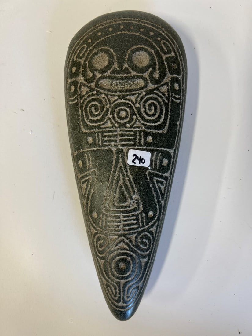 Taino Black Stone Carribean Islands Hacha (1 of 2)