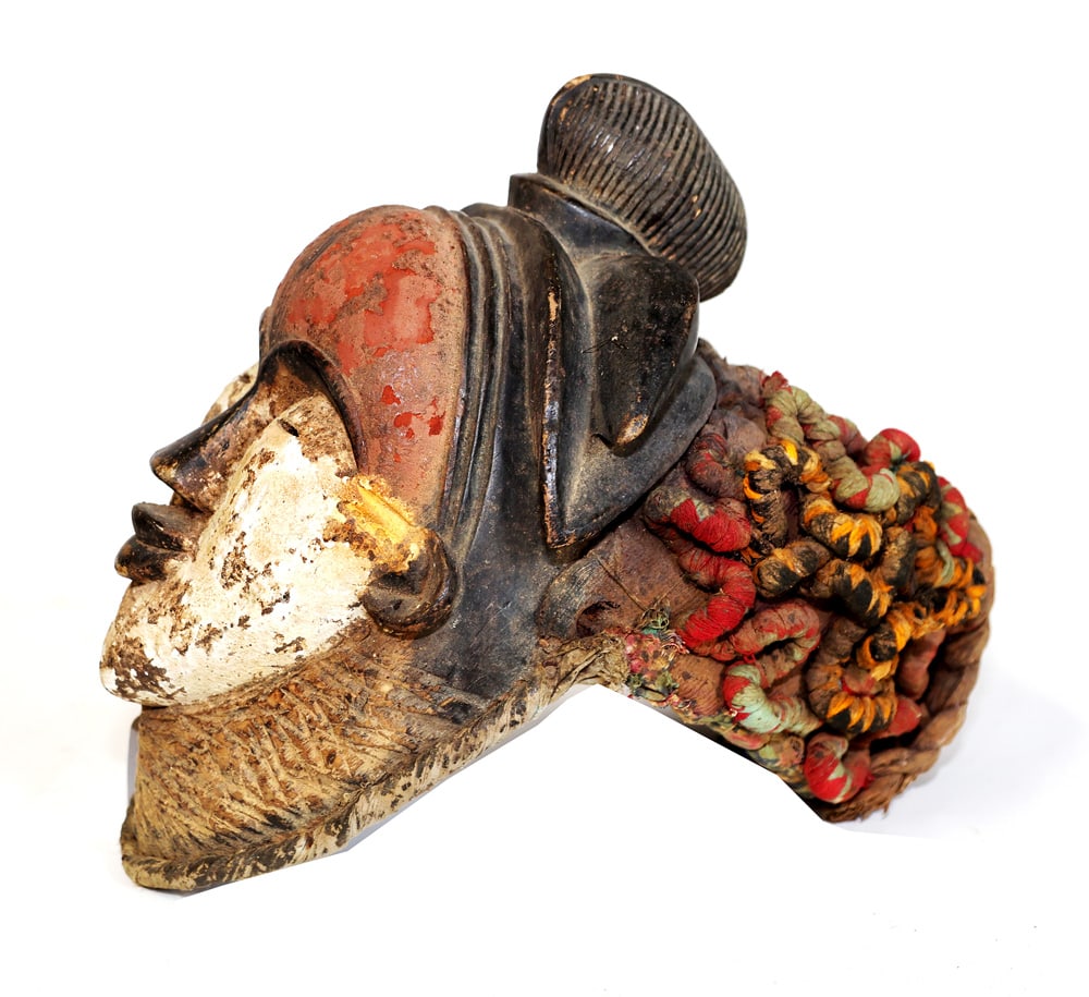 A Fine Antique Punu Helmet Mask (1 of 4)