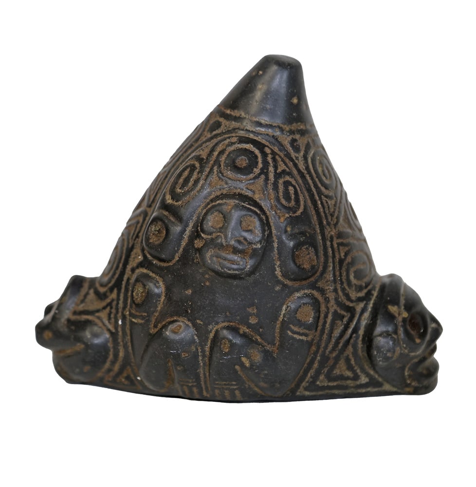 Treepointer. Black Stone. Taino Arawak (1 of 4)