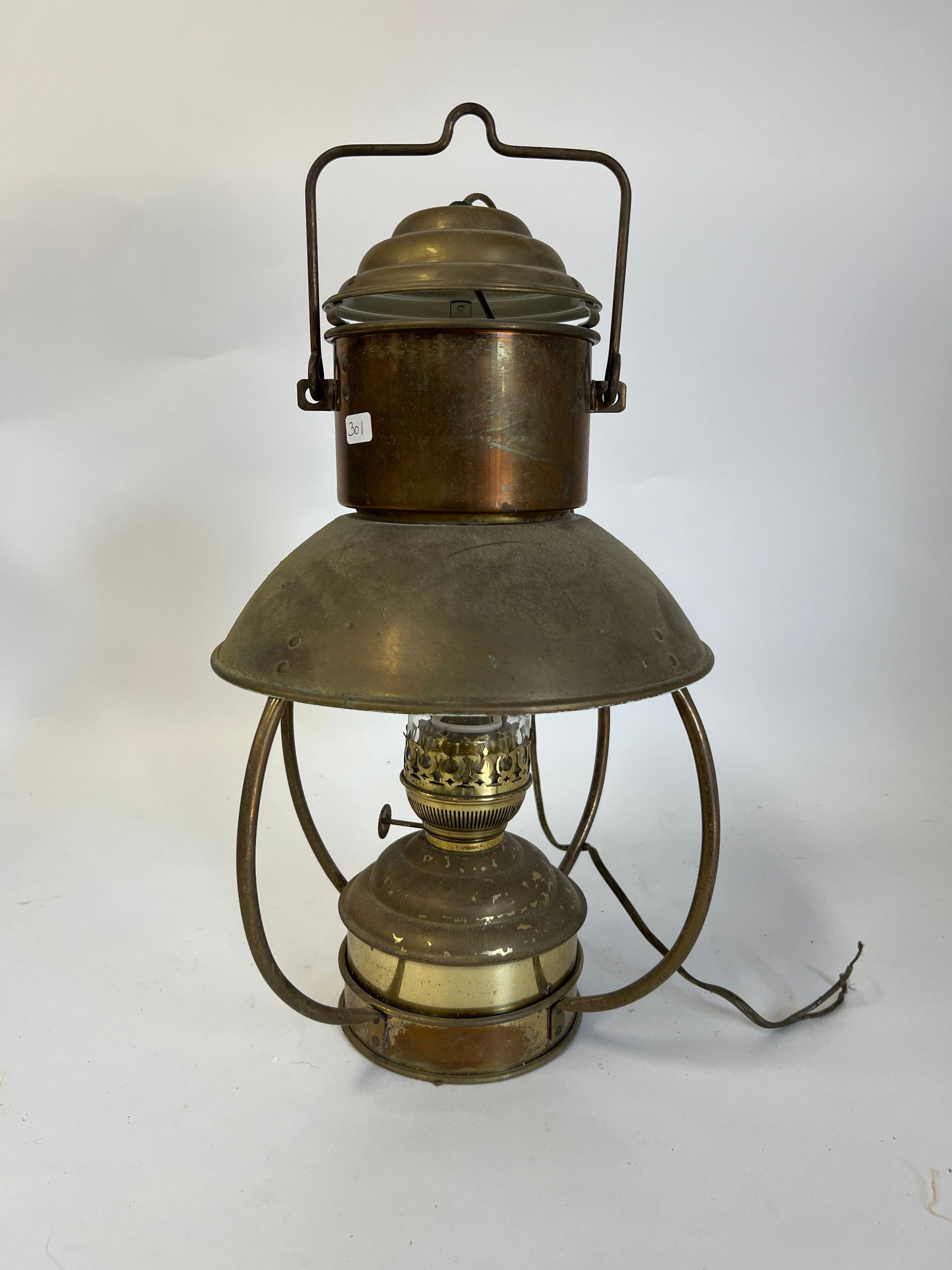 Vintage Brass Ship's Lantern (1 of 3)