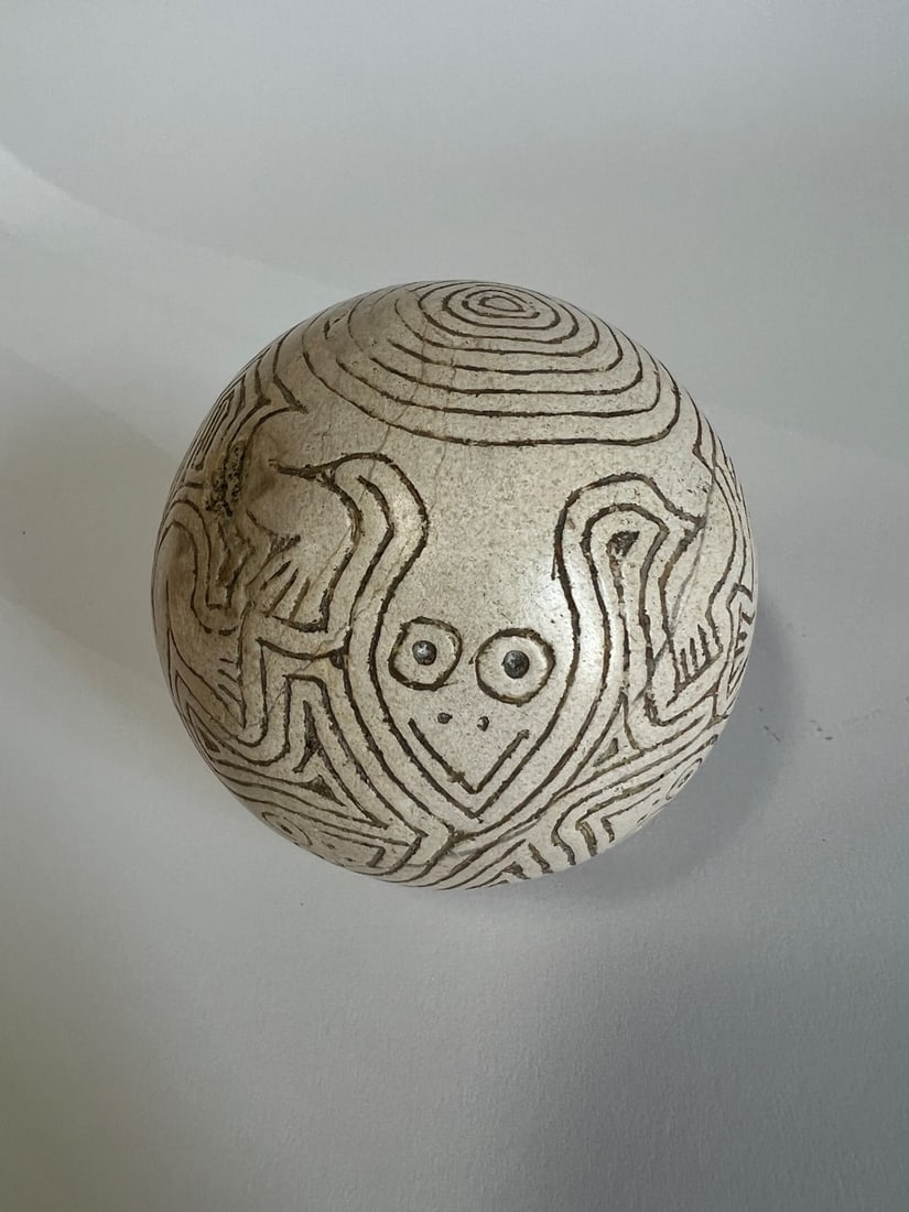 Taino Arawak CeremonIal Carved Ball (1 of 1)