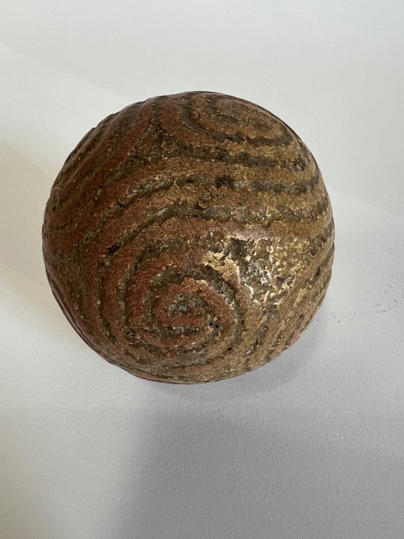Taino Arawak Ceremonial Carved Ball (1 of 1)