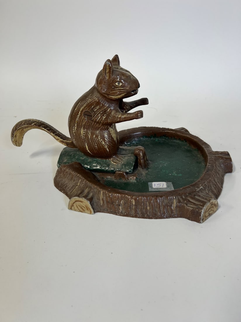 Cast Aluminum Folk Art Squirrel Nutcracker (1 of 5)