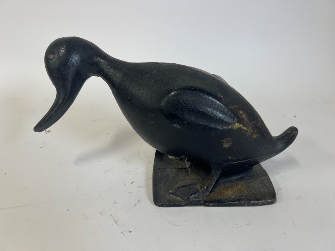 Cast Iron Doorstop The Naughty Duck: RMS 16 Markings at the side. The Naughty Duck Virginia Metalcrafters 7"H x 12 1/4" L