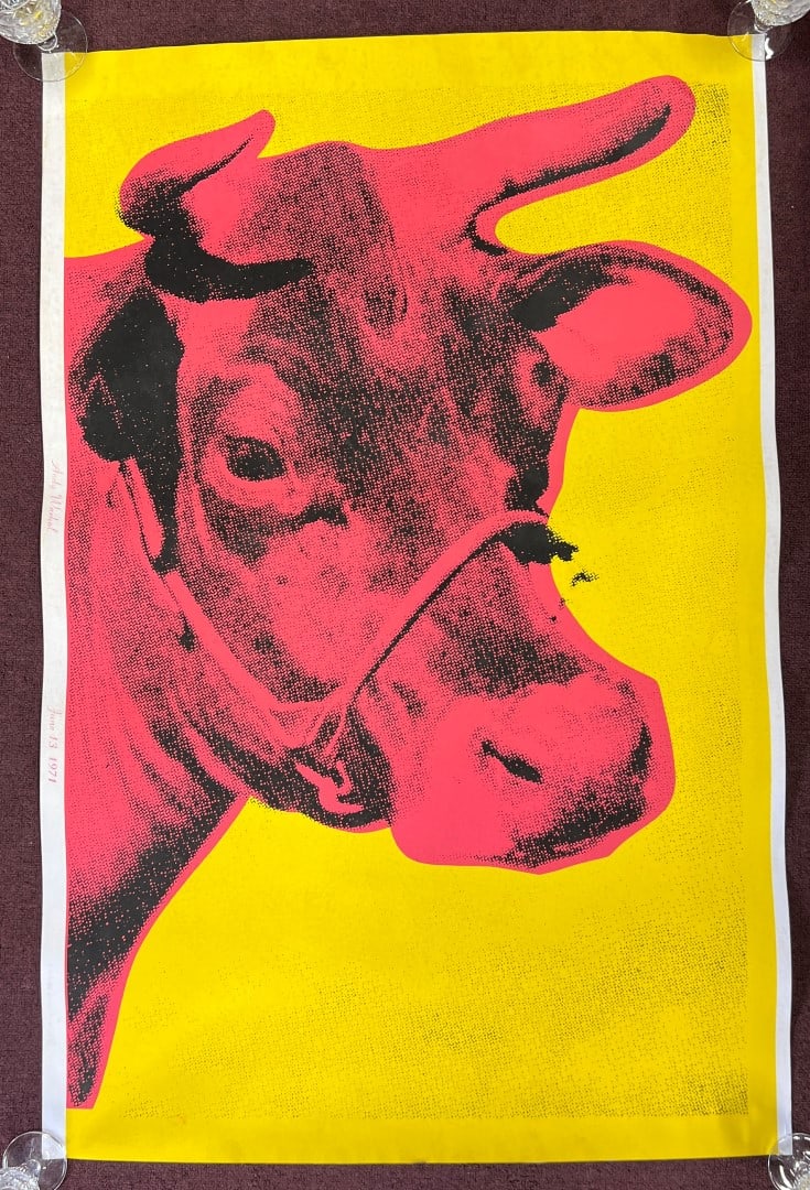 Andy Warhol Red Cow Lithograph (1 of 3)