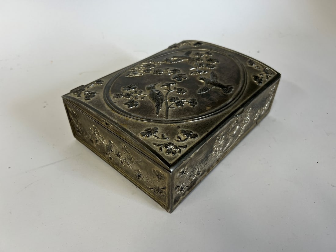 American Victorian Silverplated Jewel Box (1 of 5)