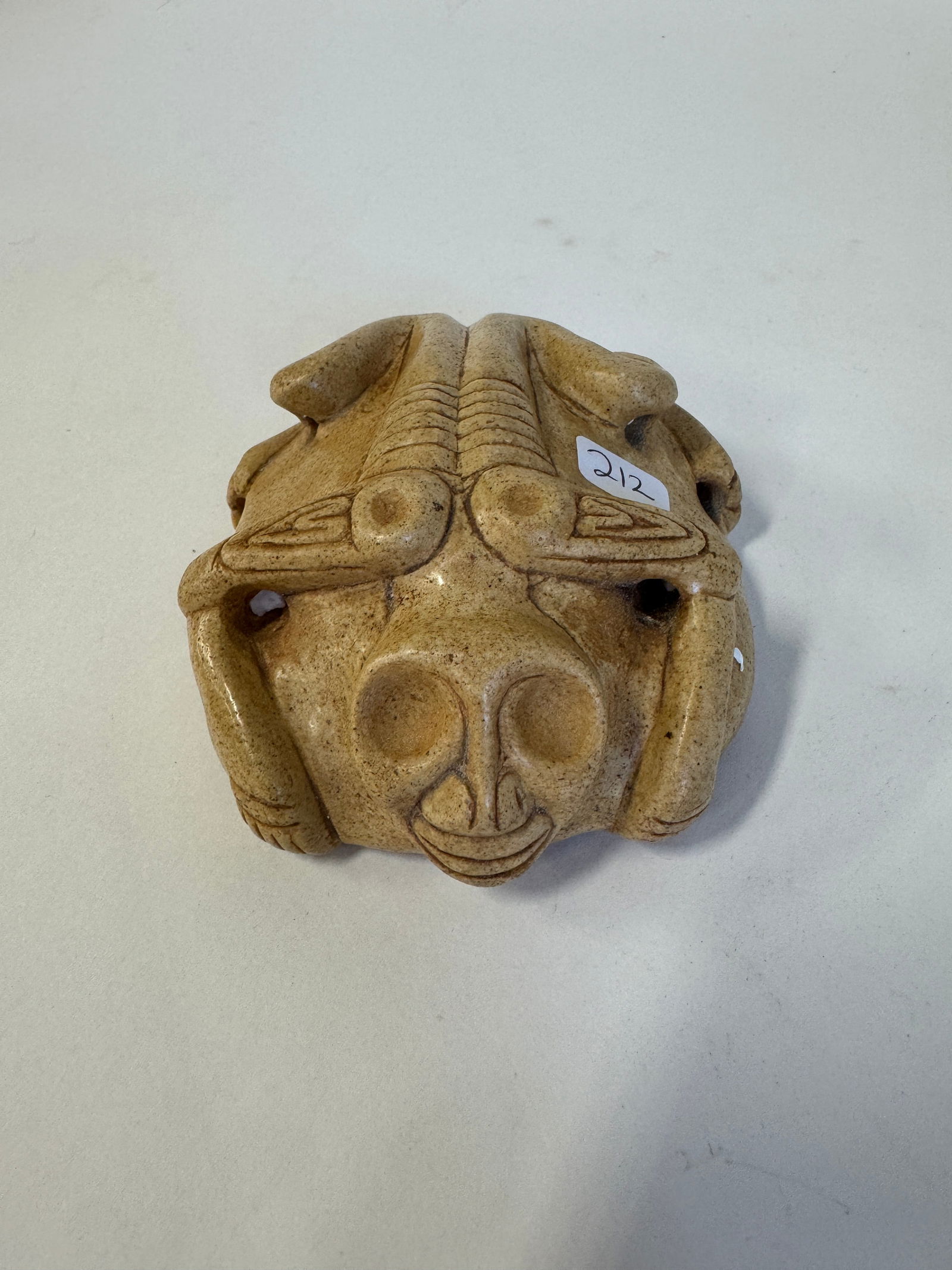 Arawak Taino Stone Amulet Stamp (1 of 3)