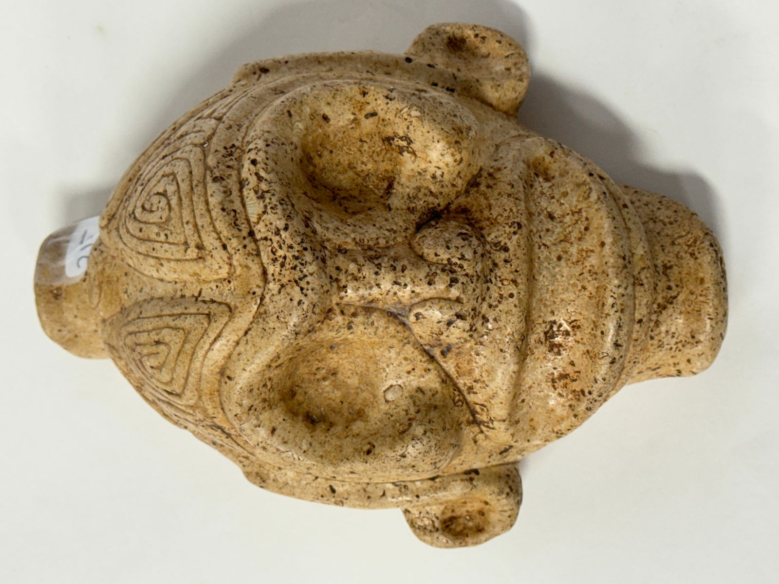 Arawak Taino Ceremonial Head in Yellow Stone (1 of 3)