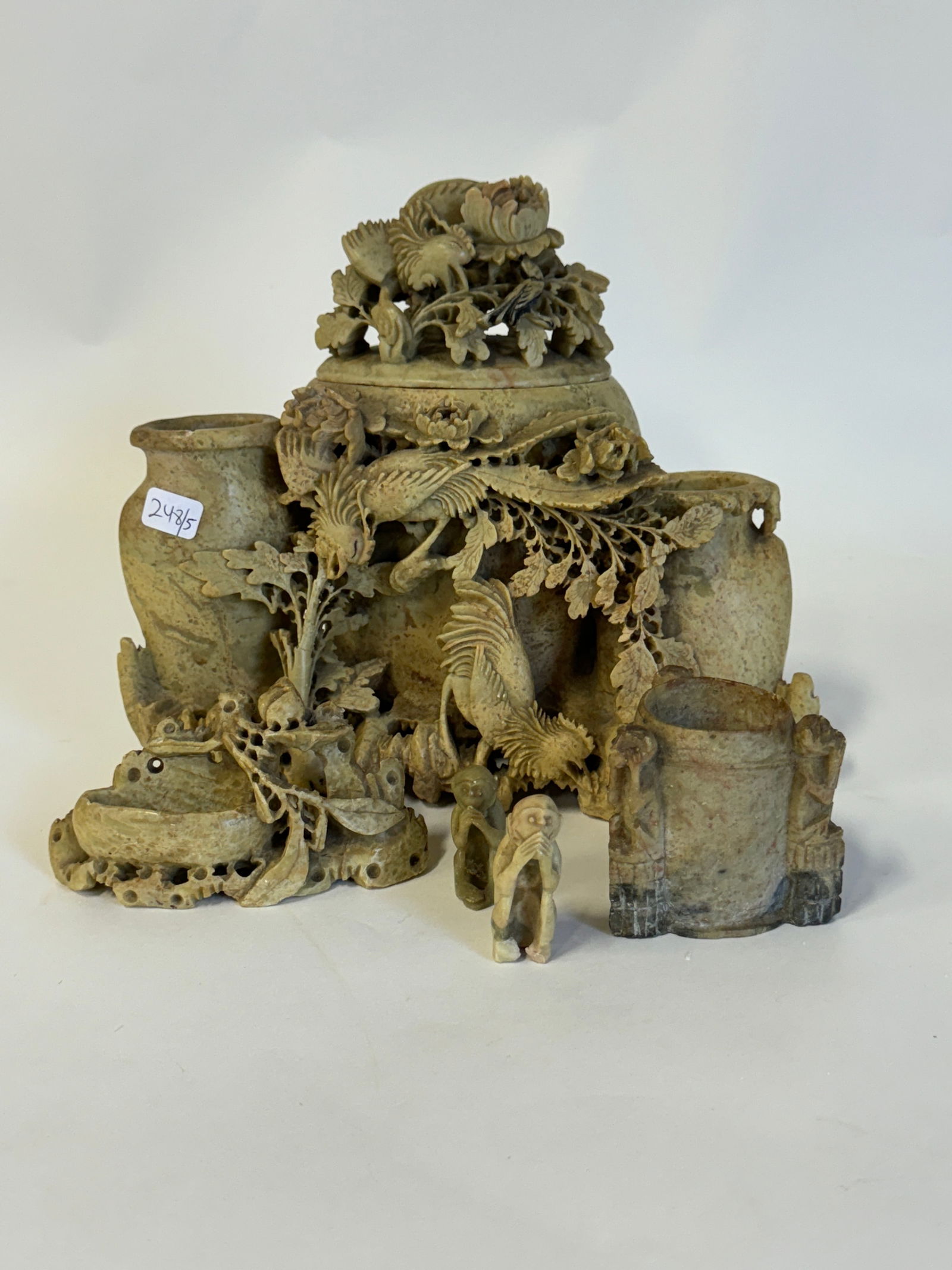 Collector's Lot  Antique Soapstone (5) (1 of 3)