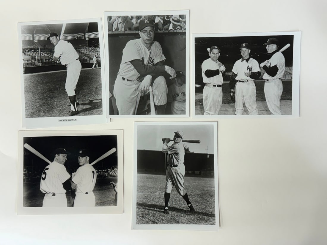 Sports Photos inc. Mantle, DiMaggio; Ford and Gehrig (8) (1 of 2)