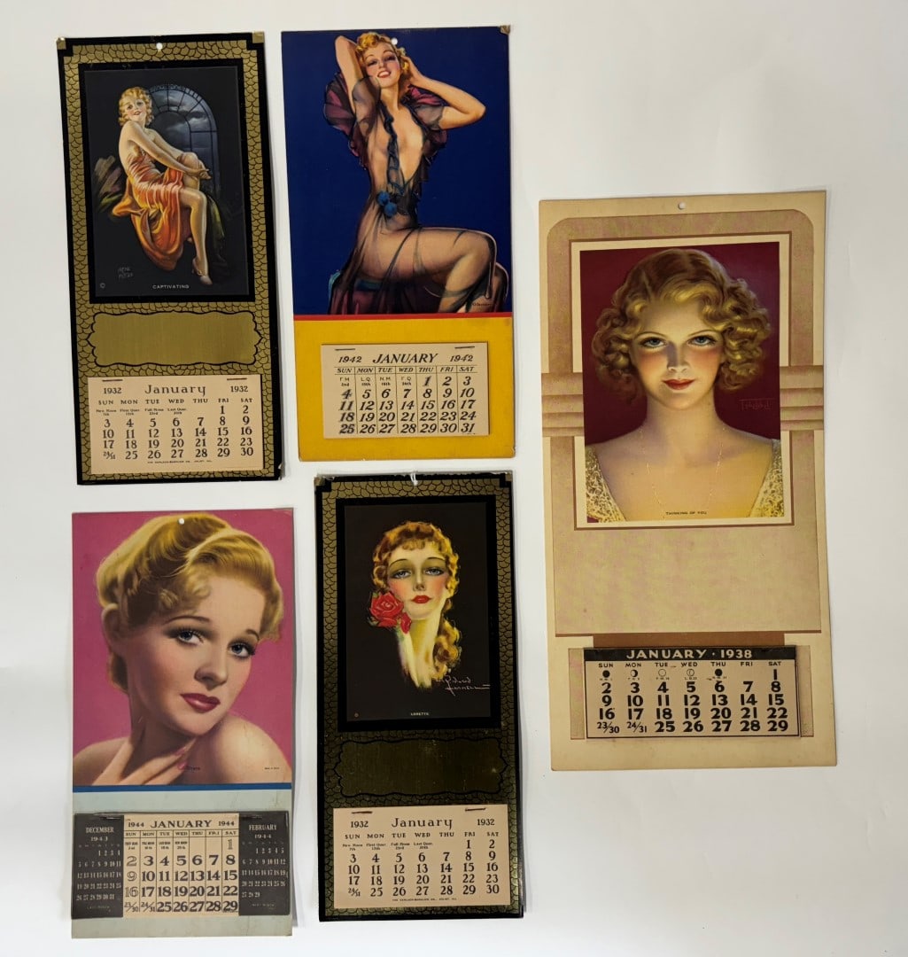 Pin-Up Calendars. 1932-1944 ((5) (1 of 3)