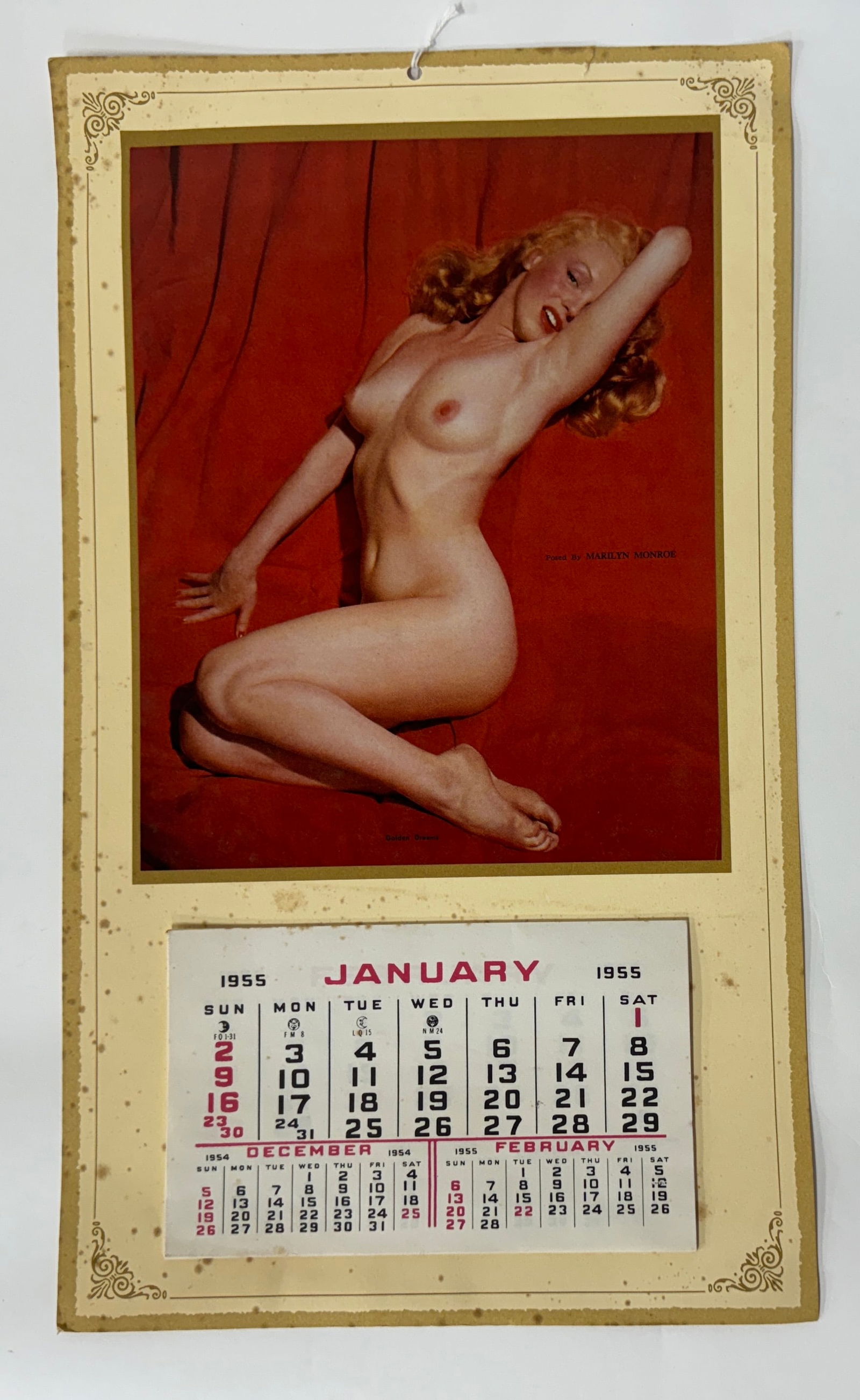 Original 1955 Marilyn Monroe Calendar (1 of 3)