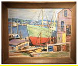 Aldro T. Hibbard; American Oil "Gloucester Morning" Signed