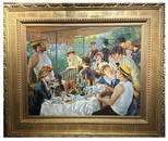 Pierre Auguste Renoir (after); Very Fine Oil "Luncheon of the Boating Party"