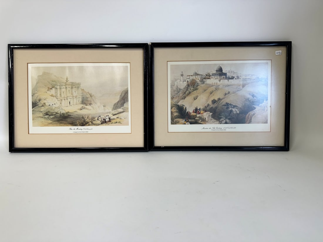 David Roberts(after); Pair of Framed Lithographs (1 of 4)