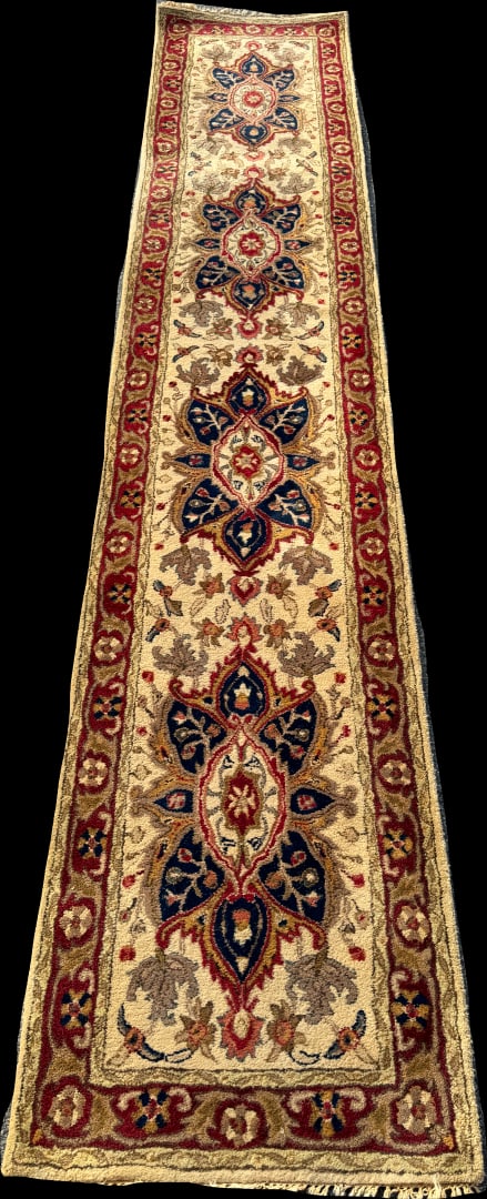 Hand Made Wool Runner 32 1/2" X 50 1/2" (1 of 4)