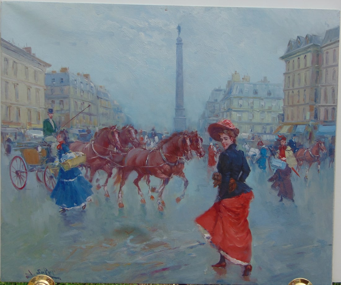 Juan De La Cruz. Red Skirt. Oil . Sgd. (1 of 4)