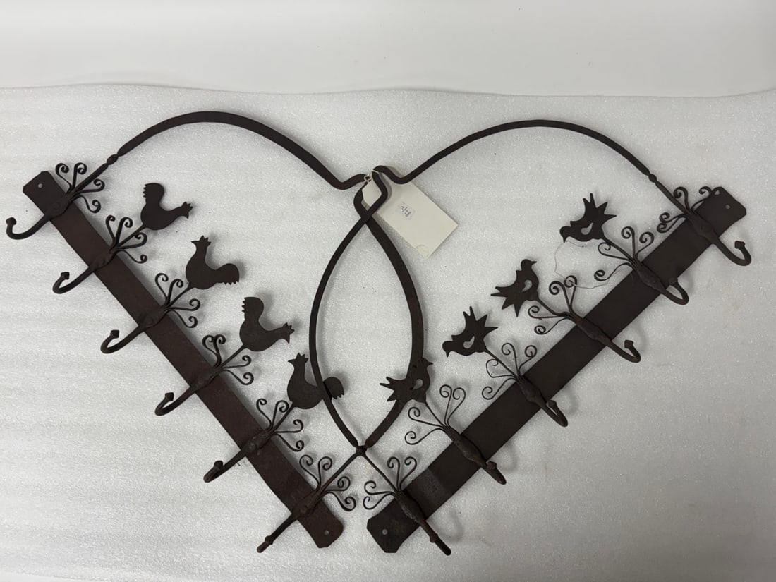 Two(2) Primitive Iron Utensil Racks (1 of 3)