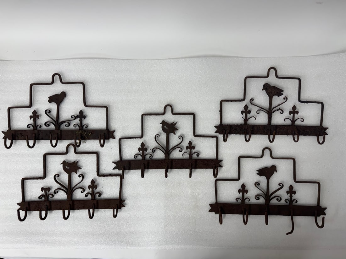 Five(5) Primitive Iron Utensil Racks (1 of 4)