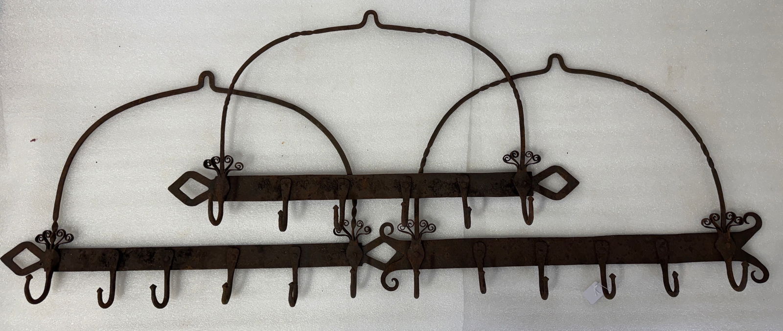 Three(3) Primitive Iron Utensil Racks (1 of 3)