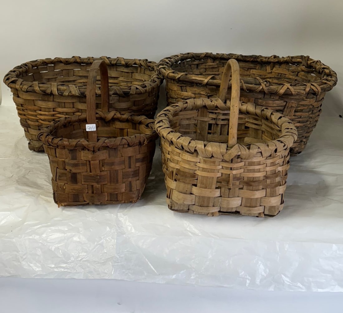 Four(4) Antique Baskets (1 of 2)