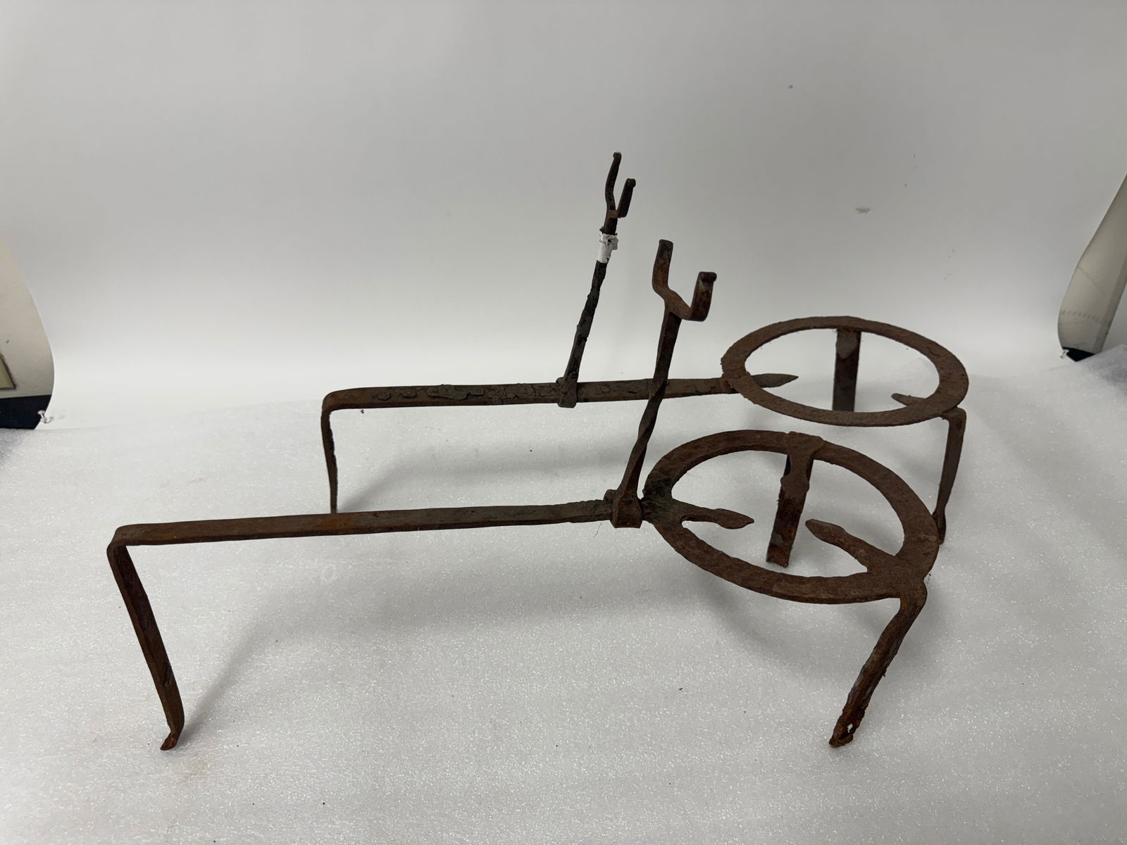 Two(2) Primitive Iron Fireplace Trivets (1 of 3)