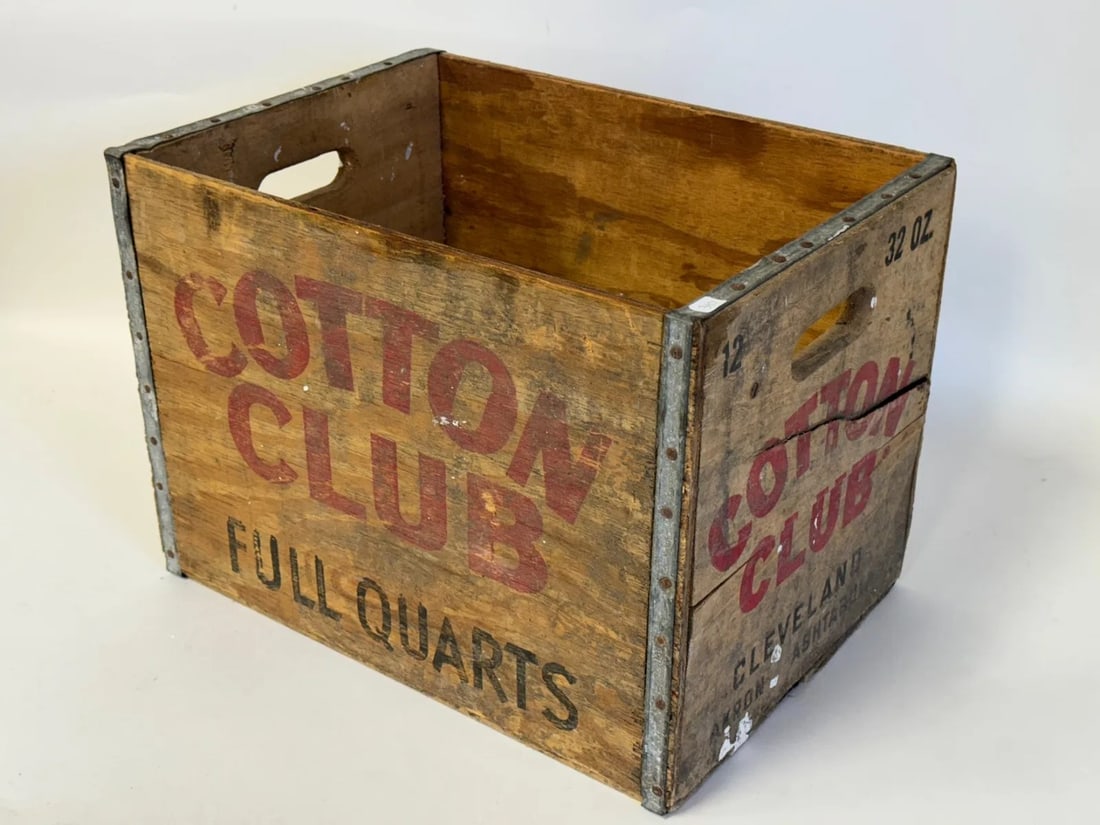 Cotton Club Cleveland Crate: Cleveland Wooden 12 1/2"W x 12 1/4"HH x 17"L