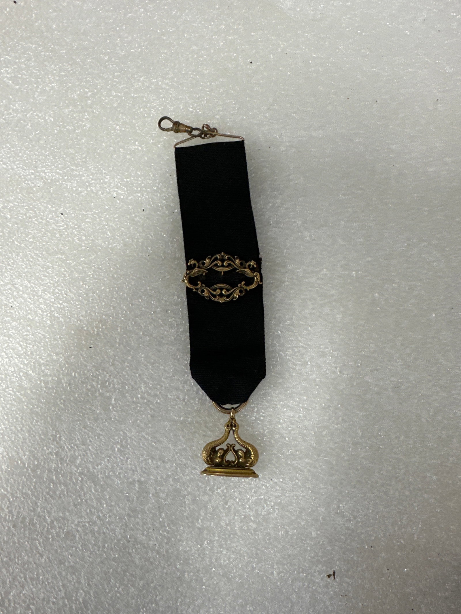 Antique “Gold” Victorian Fob: Without markings. Seal has not been engraved. All original