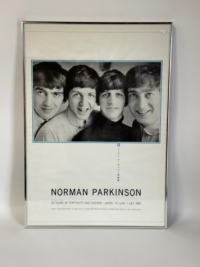 Norman Parkinson Beatles Poster: Framed. 29"H x 20 1/2"W