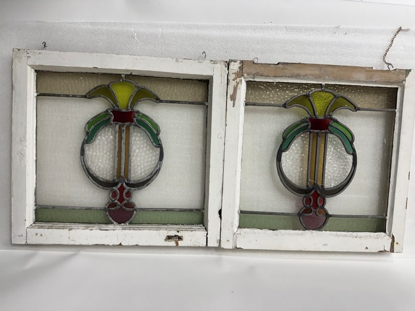 . Antique Leaded Glass Windows (3) (1 of 3)