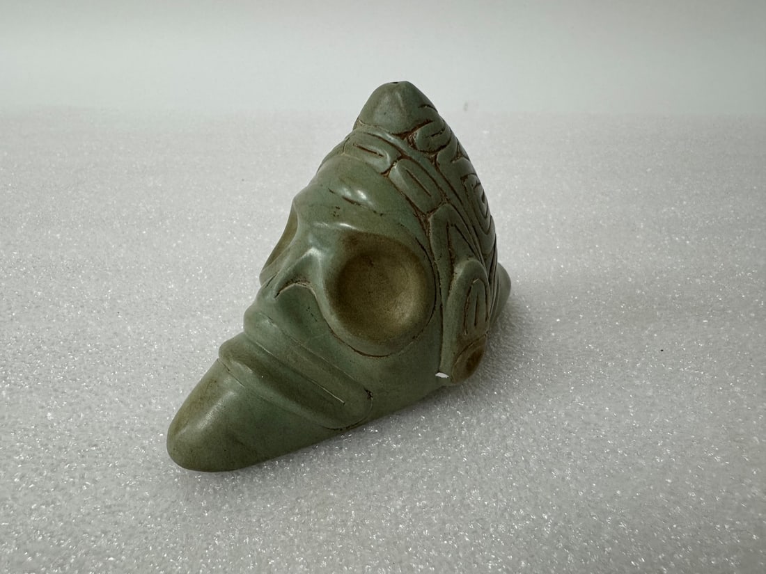 Taino Arawak Stoneware: Carribean Islands 1000-1500 B.C. 2 1/2 W" x 3 1/2 H"