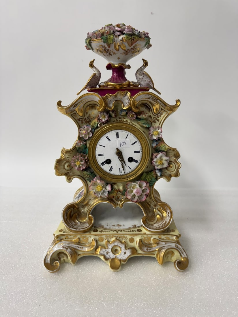 19thC. French Porcelain Clock (1 of 4)