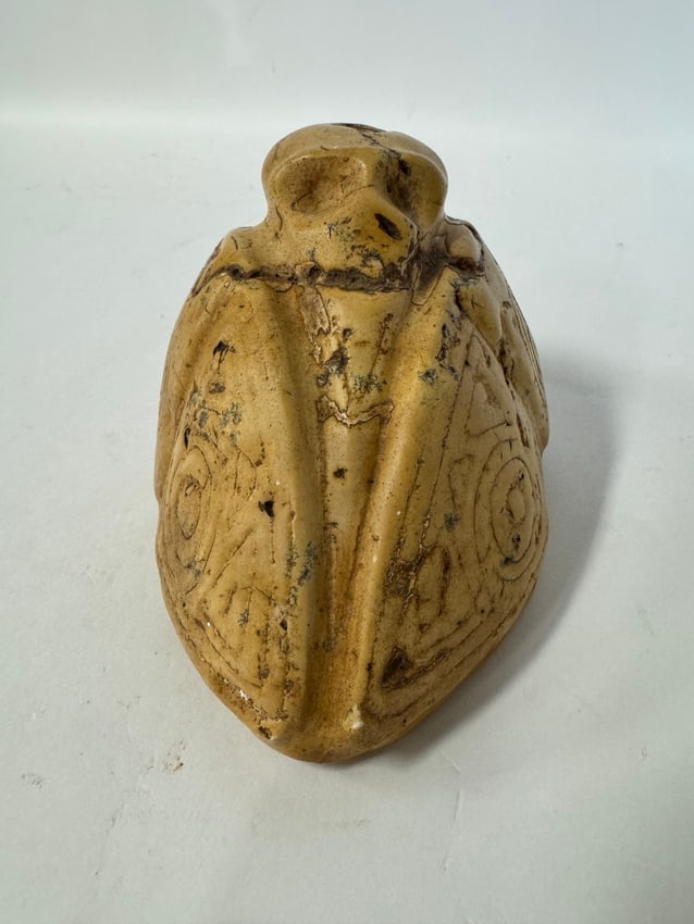 Taino Arawak Skeletal Figure: Caribbean Islands 1000-1500 BC 4" x 4 1/4" W