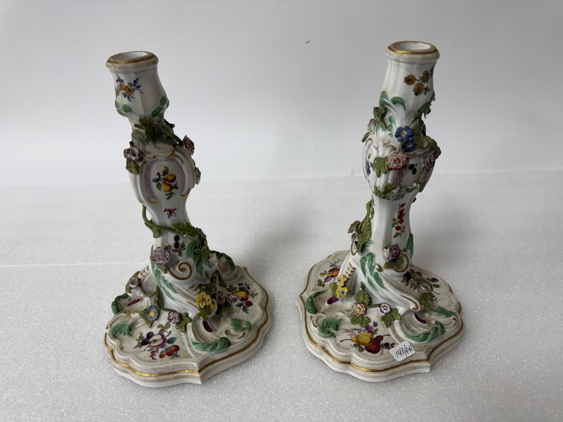 Pr. Meissen Candlesticks (1 of 3)