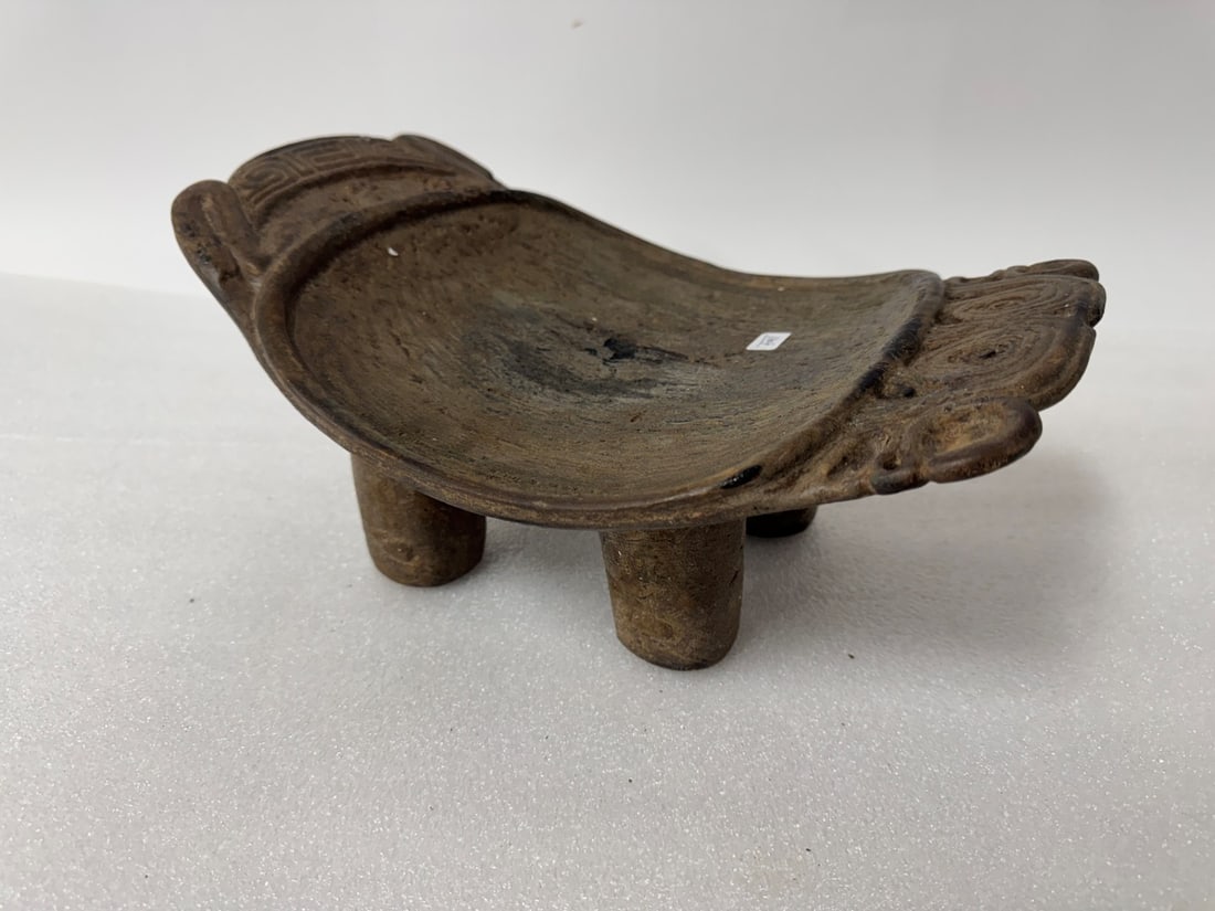 Taino Arawak Woodenware Footed Pc. (1 of 3)