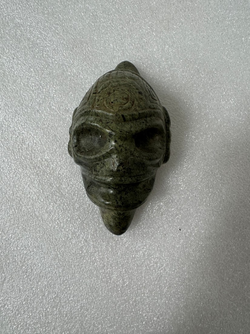 Taino Arawak Stoneware: Carribean Islands 1000-1500 B.C. 5"H by 3"W.