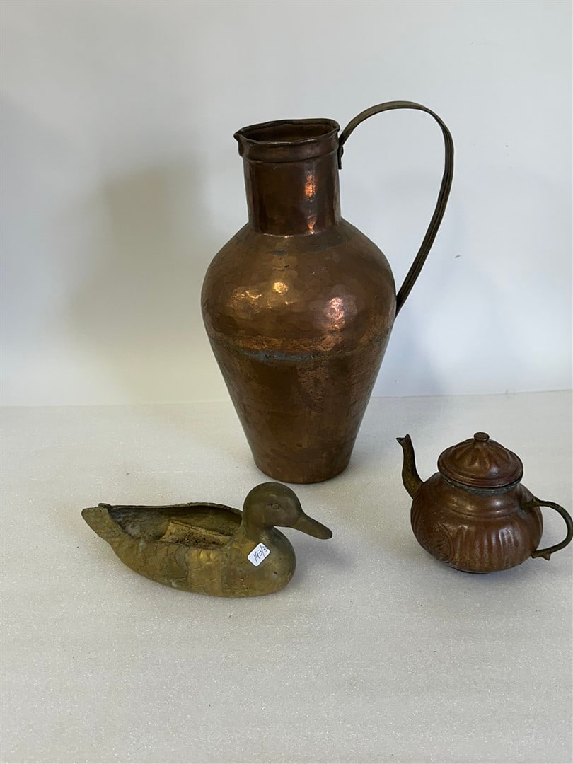 Arts & Crafts Copper Pitcher & 2 Others (1 of 4)
