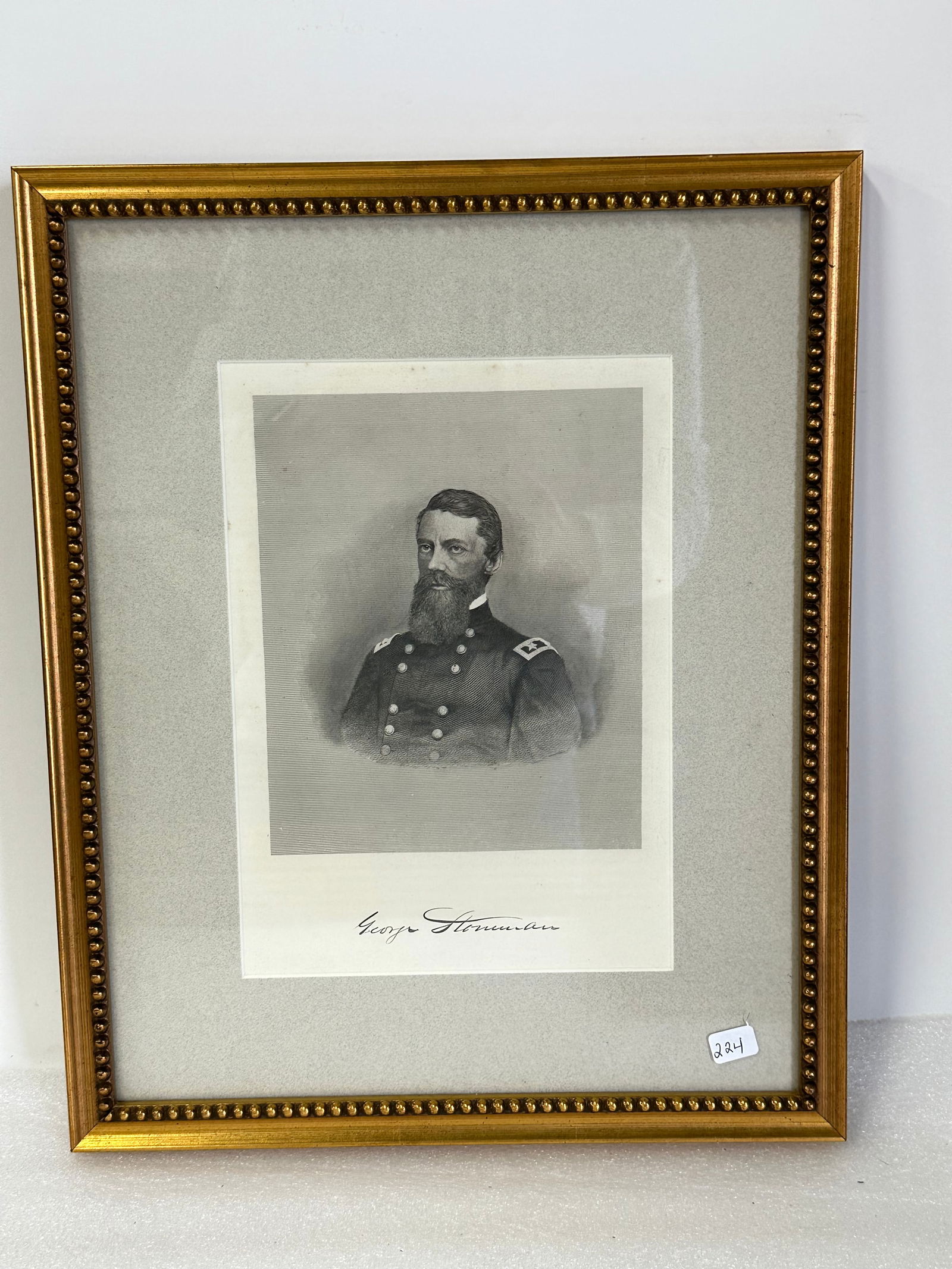 Engraving George Stoneman after a painting by Mathew Brady (1 of 3)