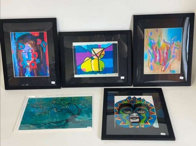 Collector or Dealer's Lot of Artwork Signed (5) (1 of 1)