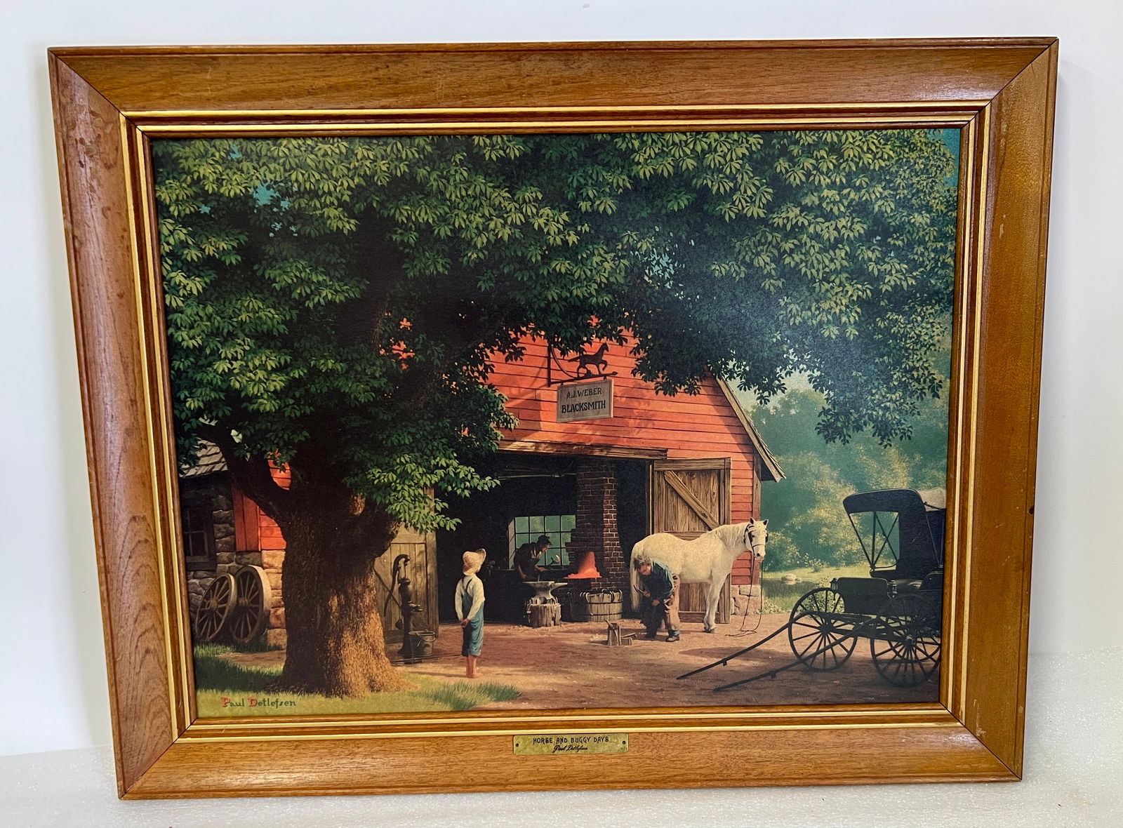 Detlefsen, Paul. Print. Horse & Buggy Days (1 of 4)