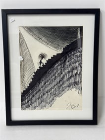 Tim Burton Drawing. Signed