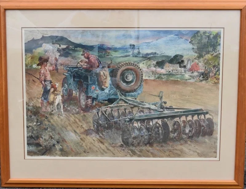 James Sessions 20th C American Watercolor Illustration Sgd. (1 of 5)