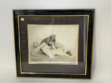 P. E. Felix French Aquatint. Sgd.