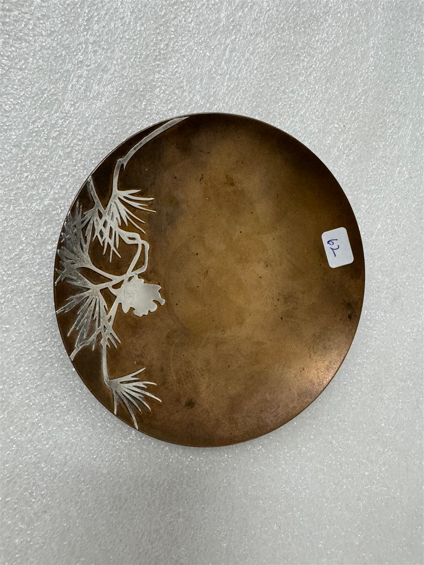 Heintz Arts & Craft Bronze & Sterling Tray Sgd. (1 of 2)