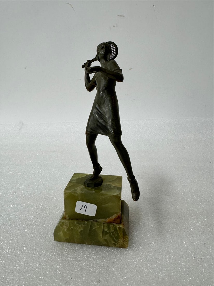 Art Deco Bronze, Tennis Player (1 of 2)
