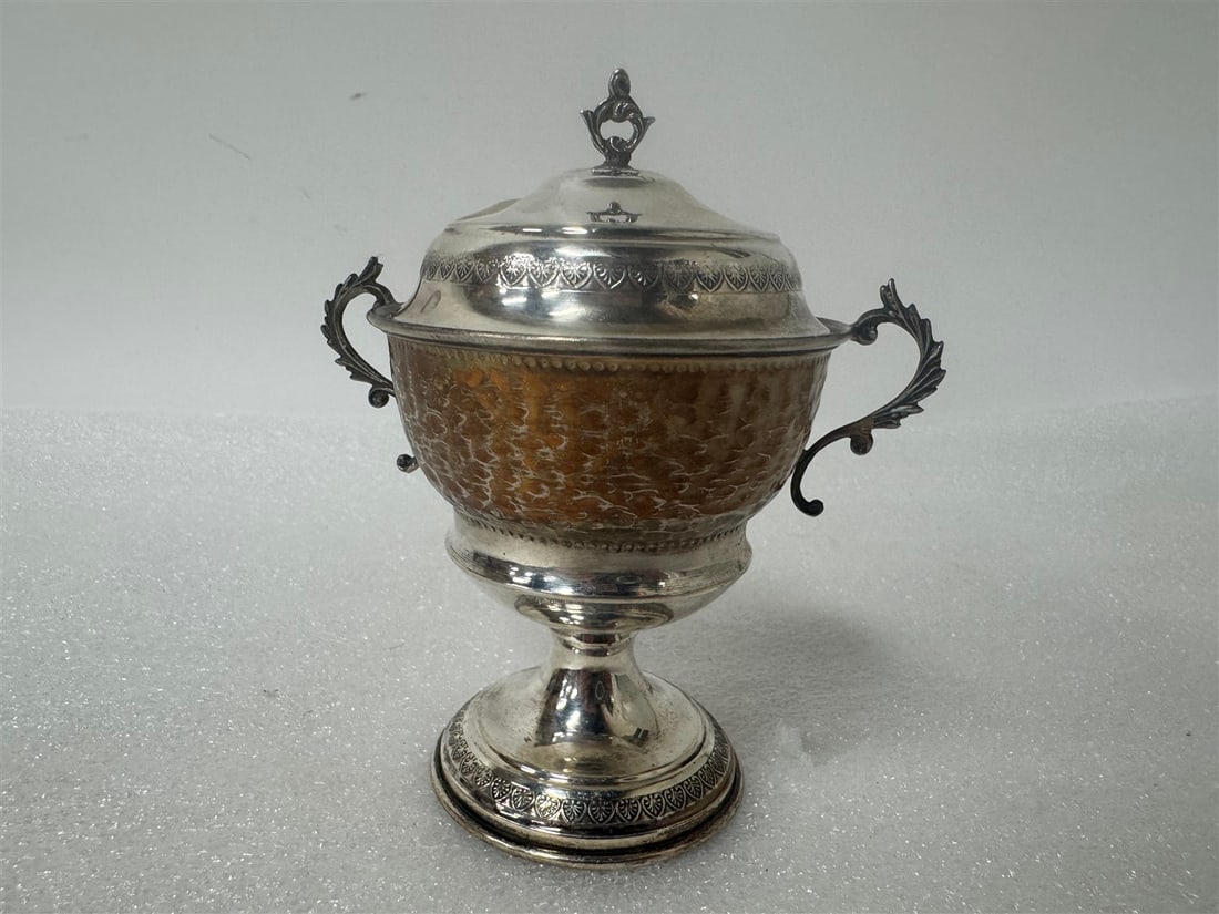 Antique German Silver Covered Sugar Goblet (1 of 3)