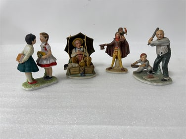 Norman Rockwell Gorham Figures (4)