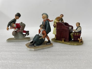 Norman Rockwell Gorham Figures (3)
