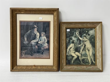 Antique Engravings, Framed (2)