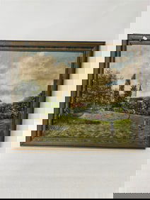 H. Sunke Oil. Women Raking